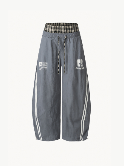 [Copy]OYL-Lab Pink Leopard Print Embroidery Sweatpants