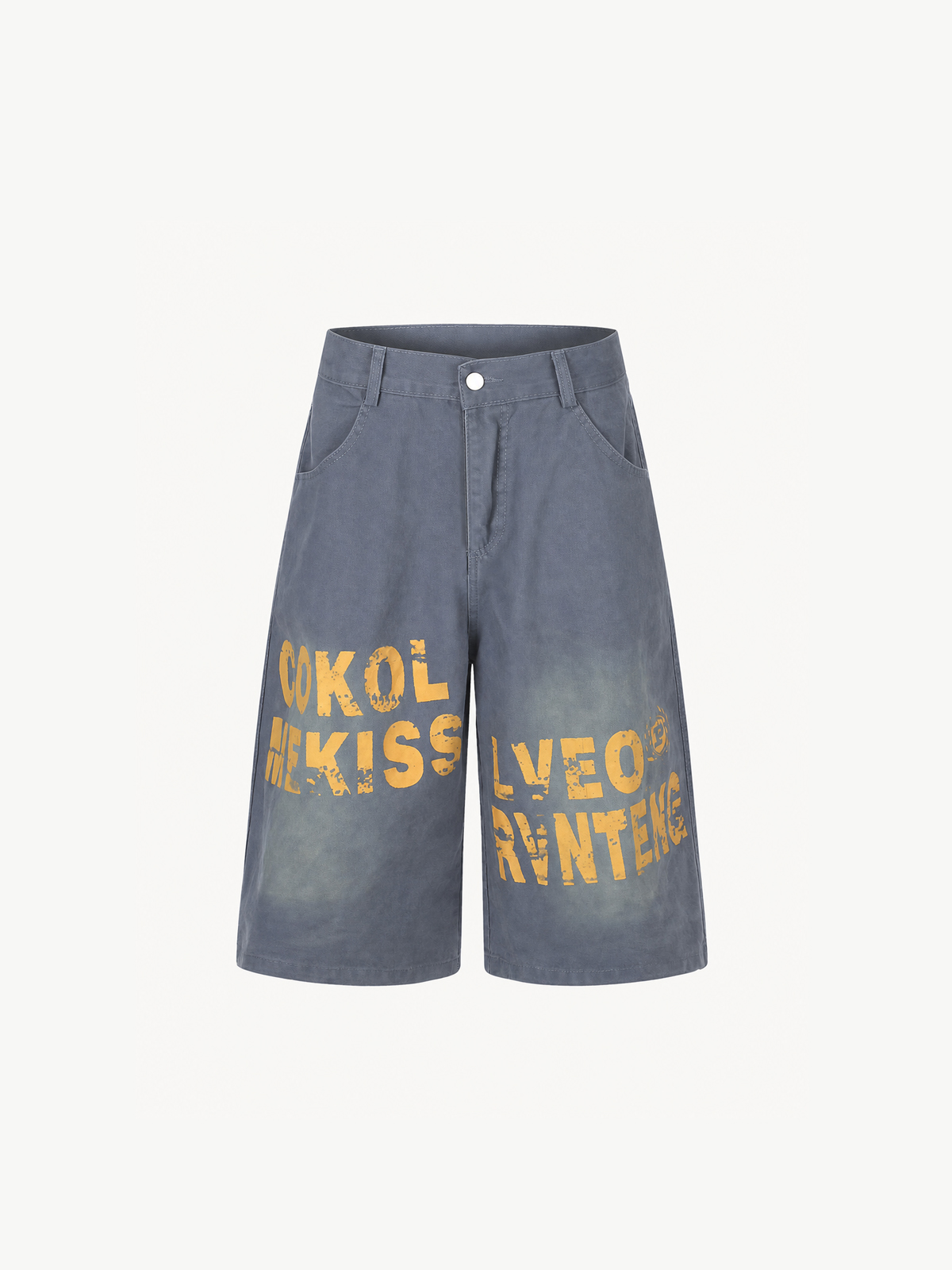 OYL-Lab Vintage  Letter Jorts