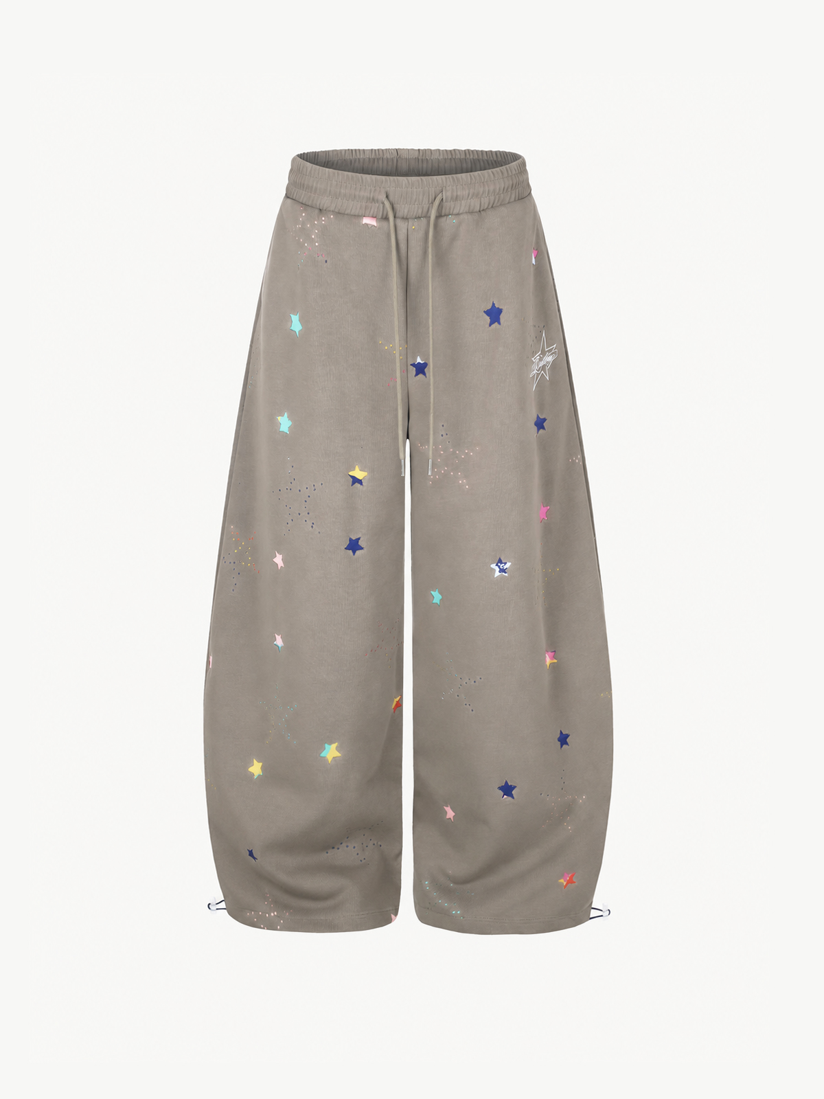 [Copy][Copy]OYL-Lab Distressed Cross Print Baggy Pants