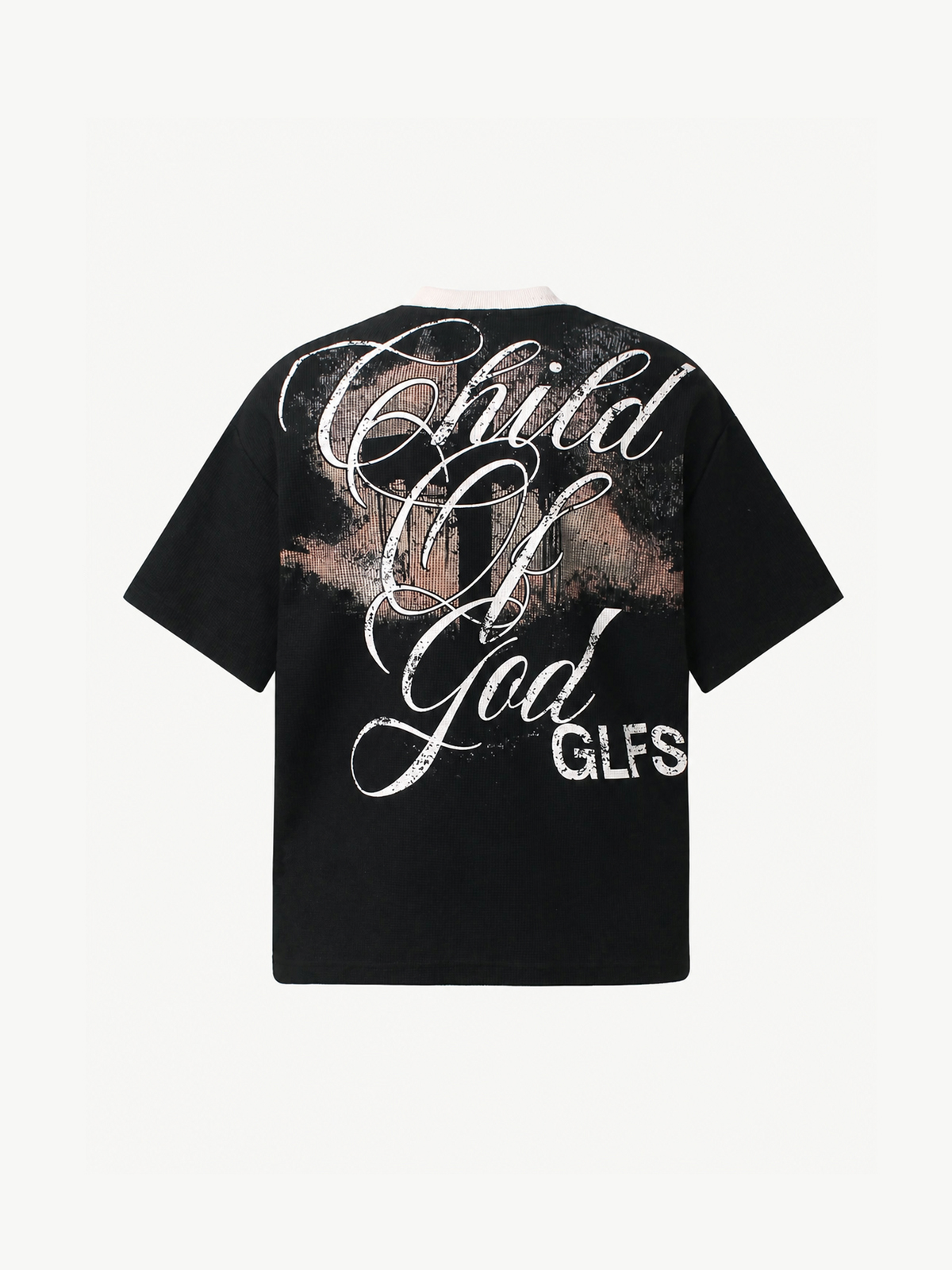 OYL-Lab Waffle Knit Cross Vintage Tee