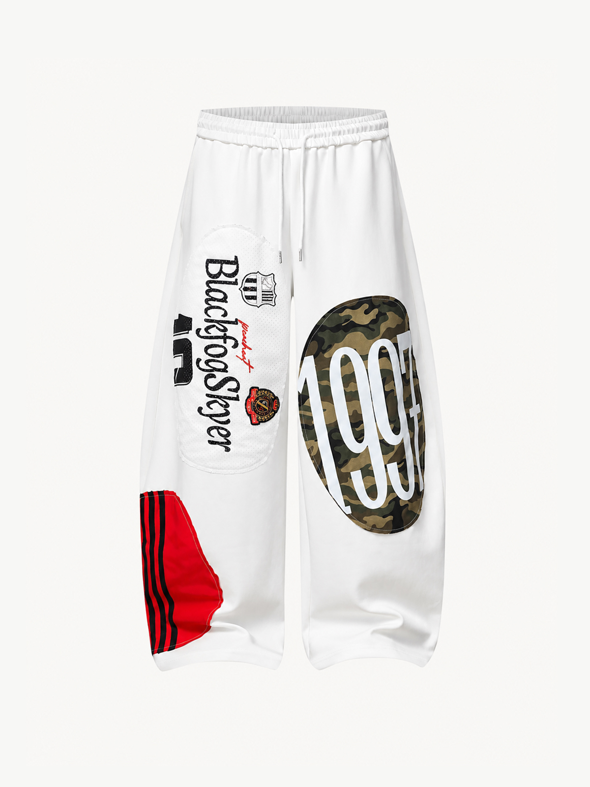 OYL-Lab Patchwork Mesh Baggy Sweatpants