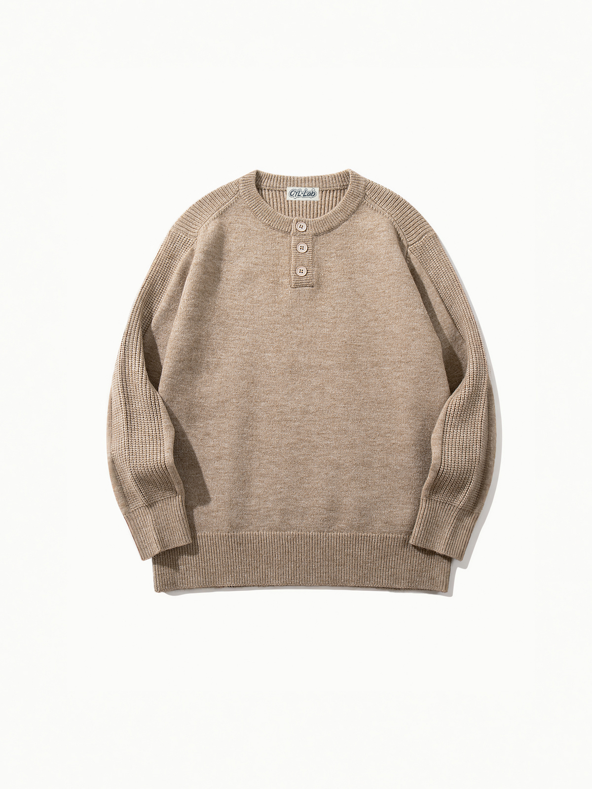OYL-Lab Henley Collar Sweater