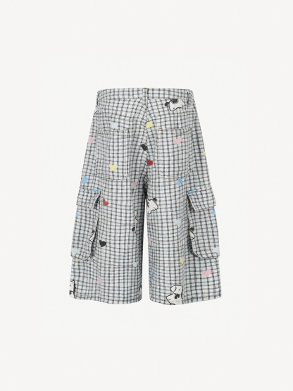 [Copy][Copy][Copy][Copy]OYL-Lab Star Patch Washed Denim Jorts
