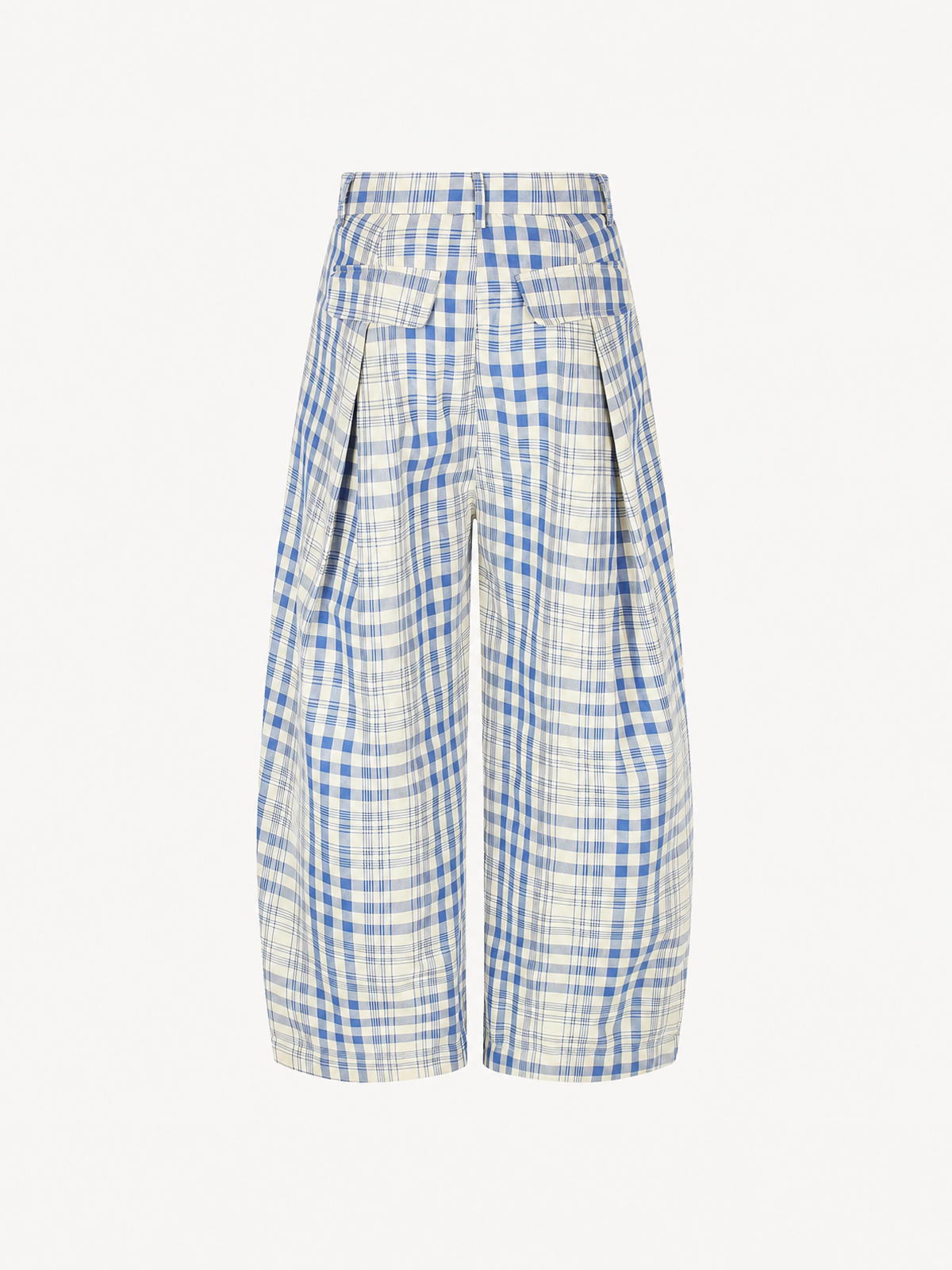 OYL-Lab Pleated Plaid Casual Trousers