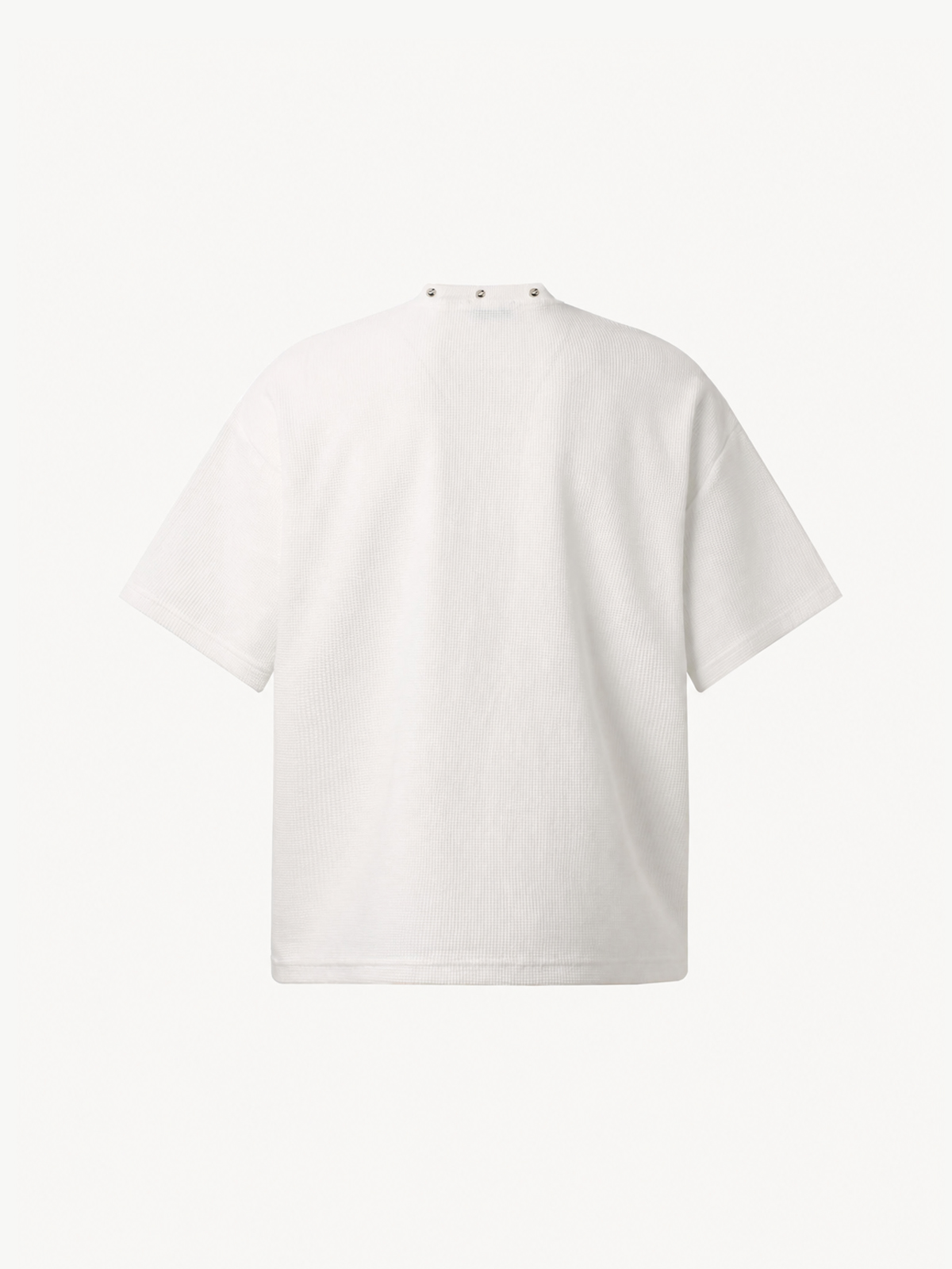 OYL-Lab Stud Collar Cross Figure  Waffle Tee
