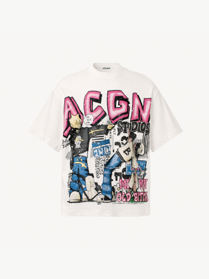 OYL-Lab Graffiti Cartoon Character Tee