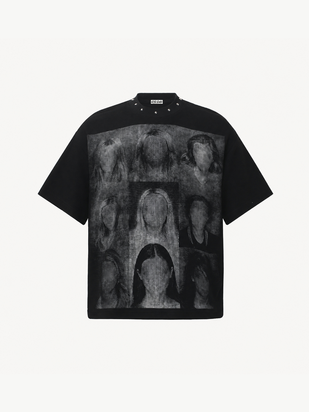 OYL-Lab Portrait Collage Waffle Knit Tee