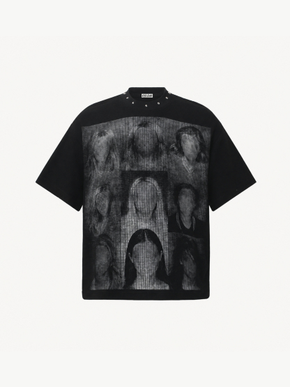 OYL-Lab Portrait Collage Waffle Knit Tee