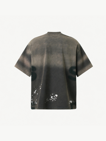 OYL-Lab Spray Dye Splatter Letter Tee