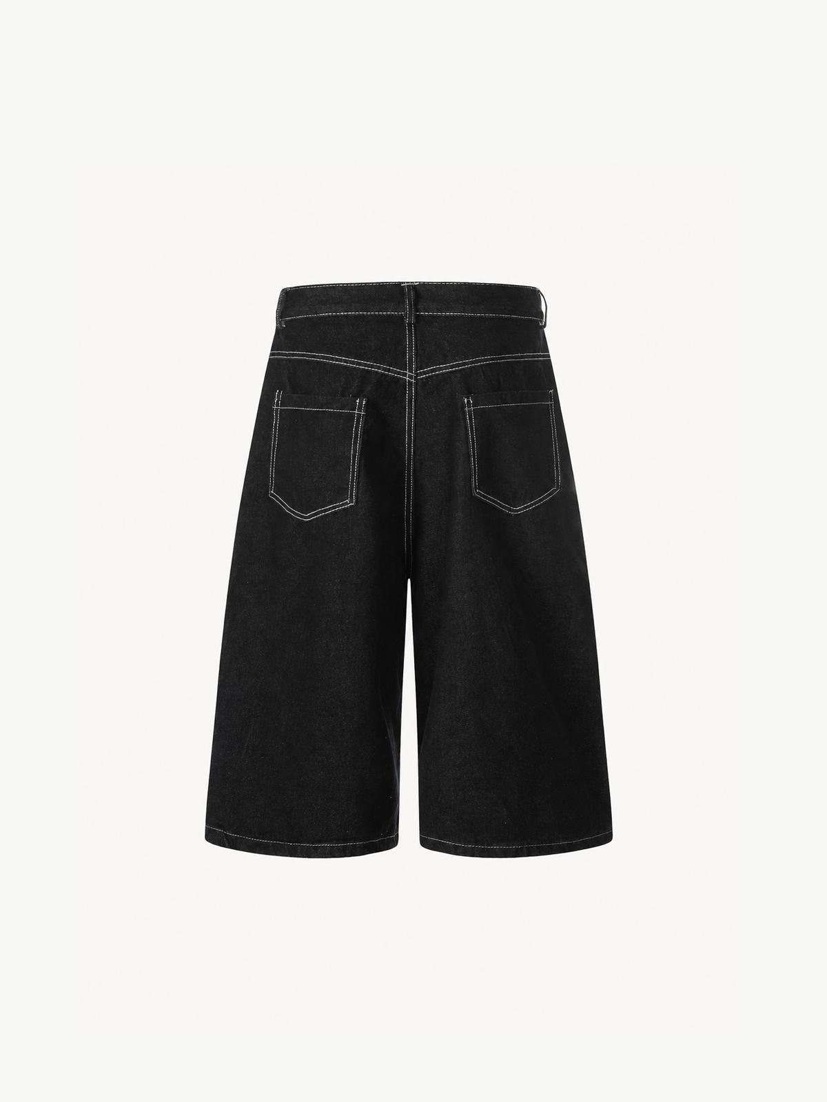 OYL-Lab Towel Embroidered Star Baggy Denim Jorts