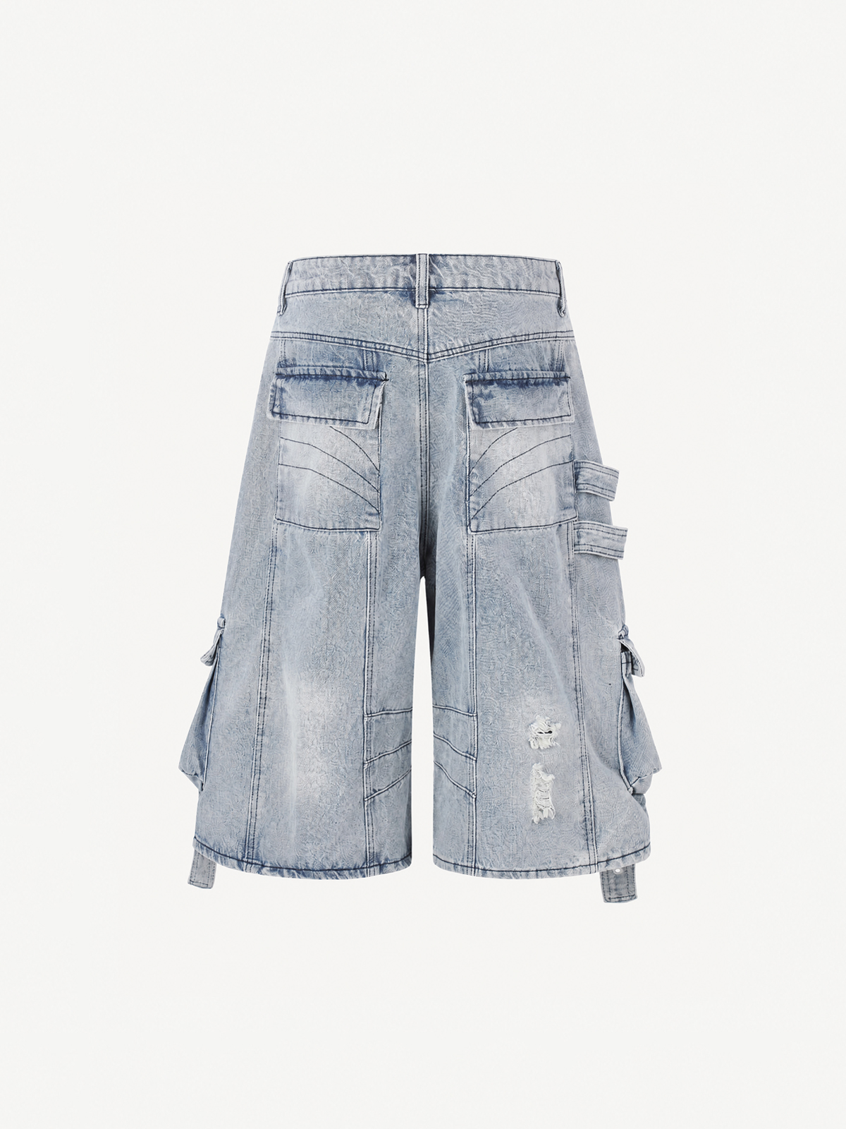 [Copy][Copy]OYL-Lab Star Patch Washed Denim Jorts
