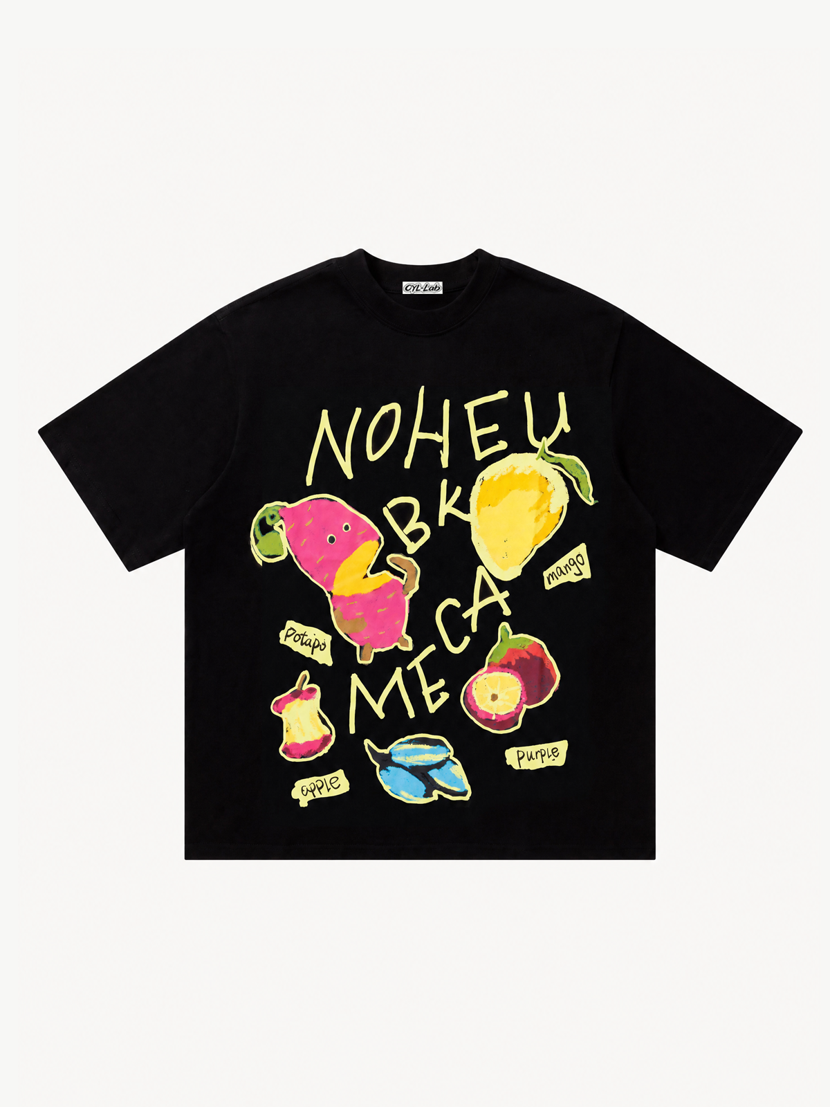 OYL-Lab  Hand Drawn Cartoon Fruit Tee