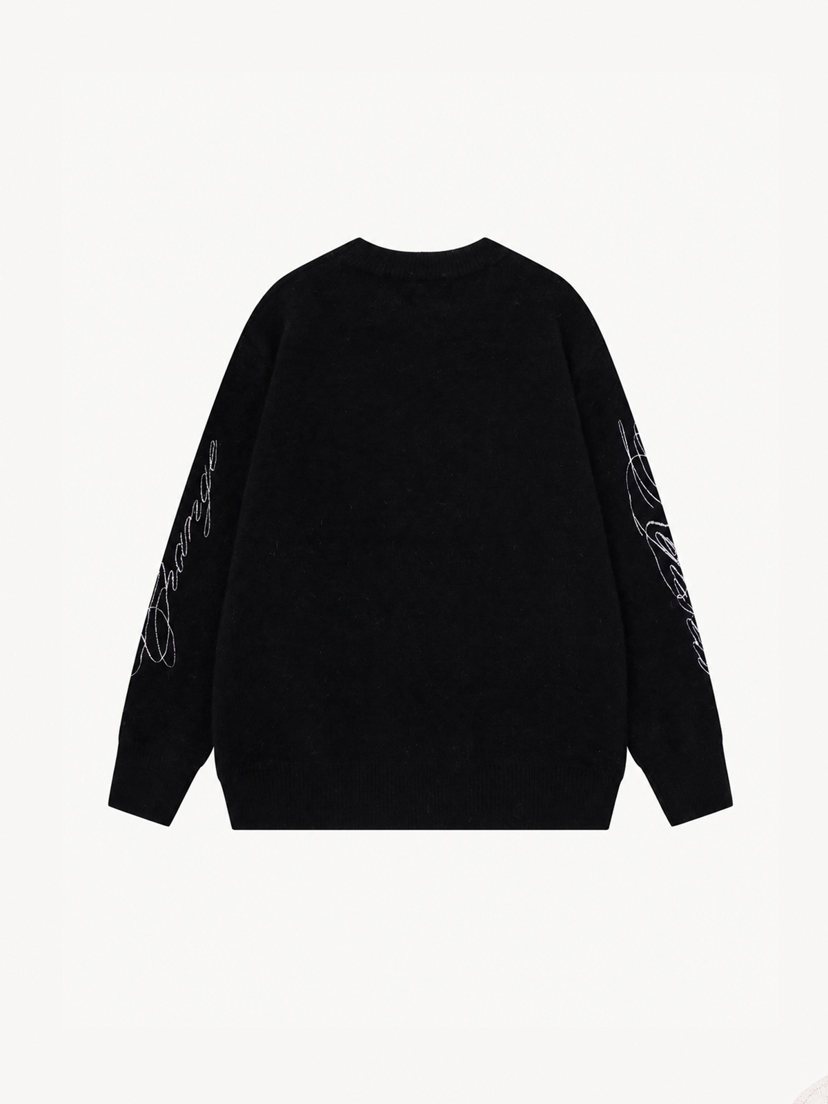OYL-Lab Cross Figure Jacquard Crewneck Sweater