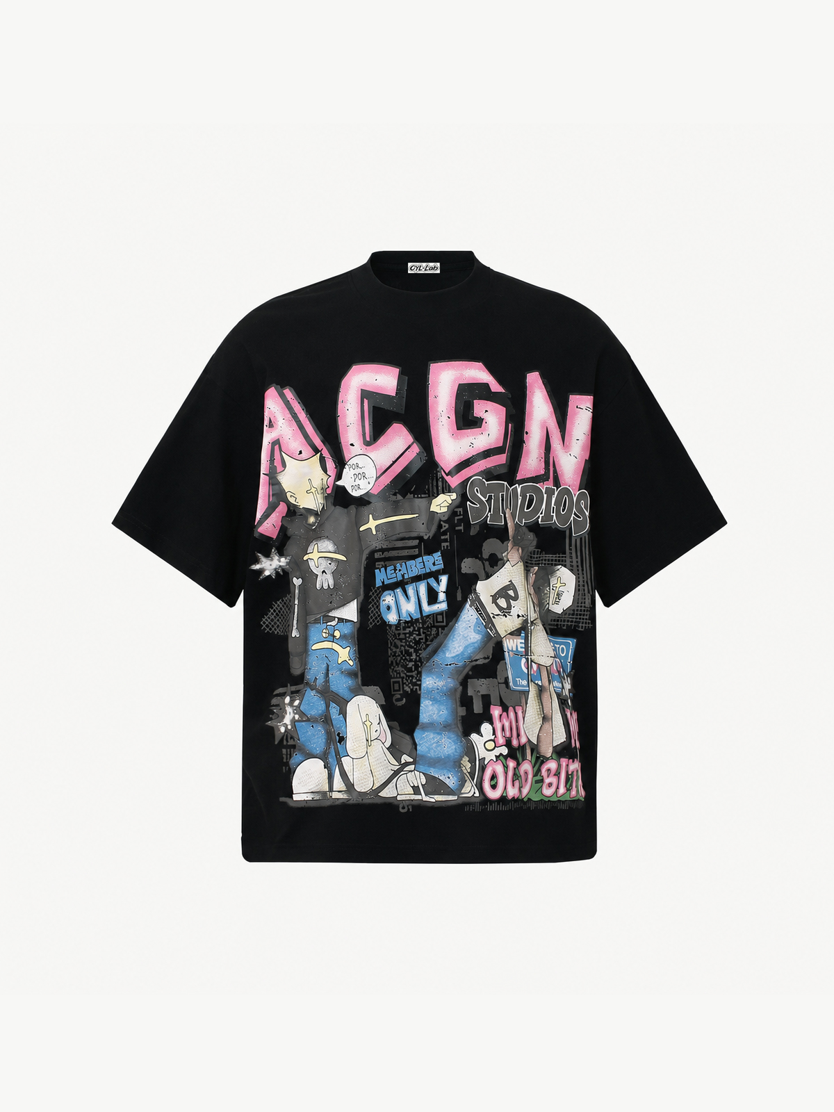 OYL-Lab Graffiti Cartoon Character Tee