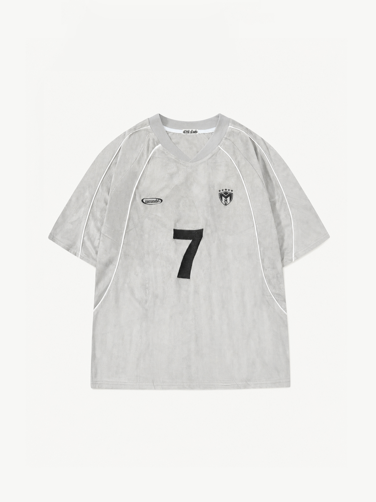 OYL-Lab Suede Soccer Jersey #7 V Neck Tee