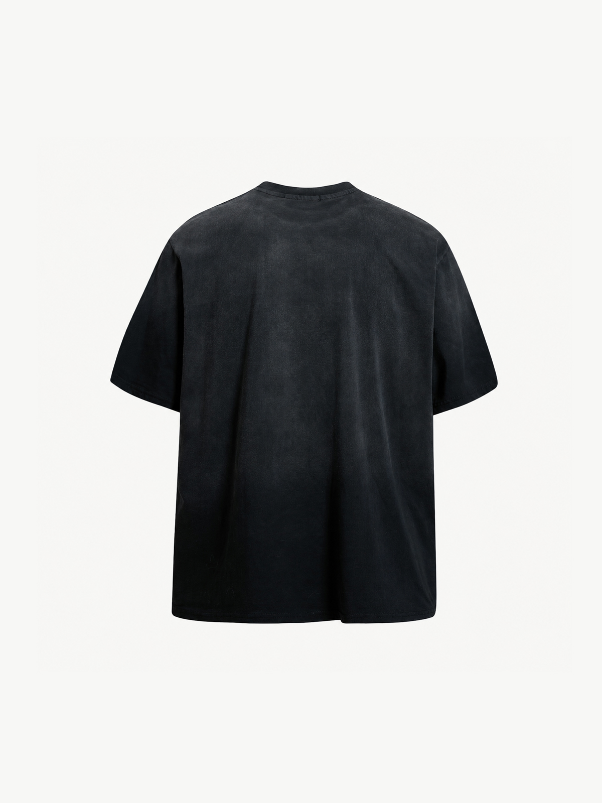 OYL-Lab Frayed Denim Patch Embroidery Tee