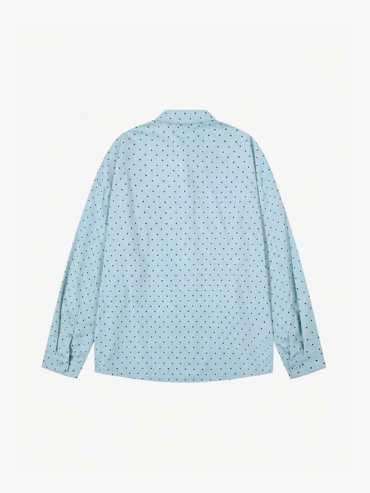 OYL-Lab Polka Dot Anime Embroidery Long Sleeve Shirt