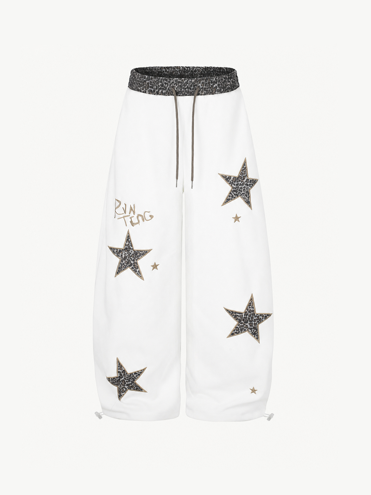 [Copy]OYL-Lab Distressed Cross Print Baggy Pants
