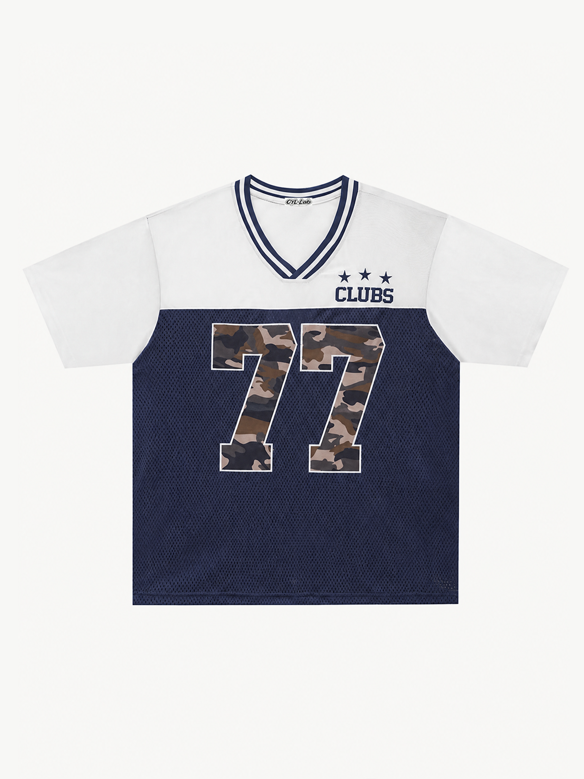 OYL-Lab  Color Block 77 Camo Number Jersey Tee