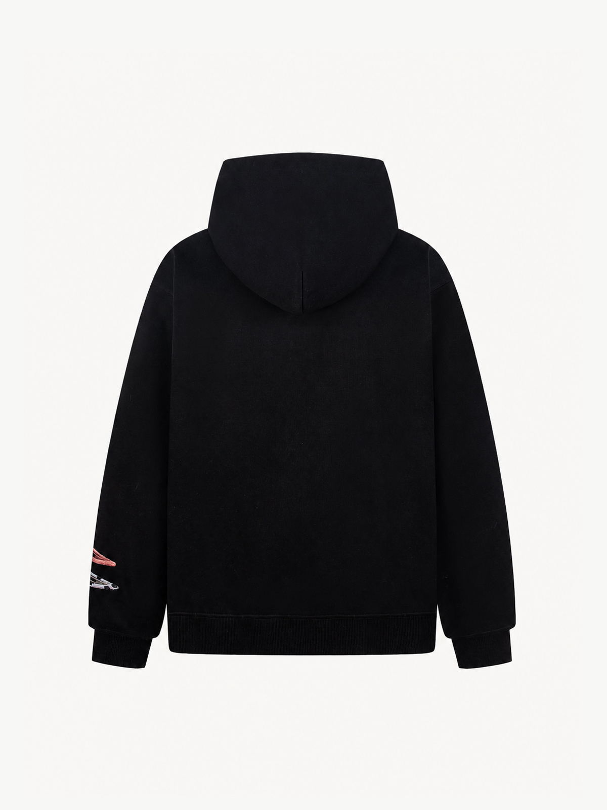 OYL-Lab 3D Hair Clip Decor Zip Up Hoodie