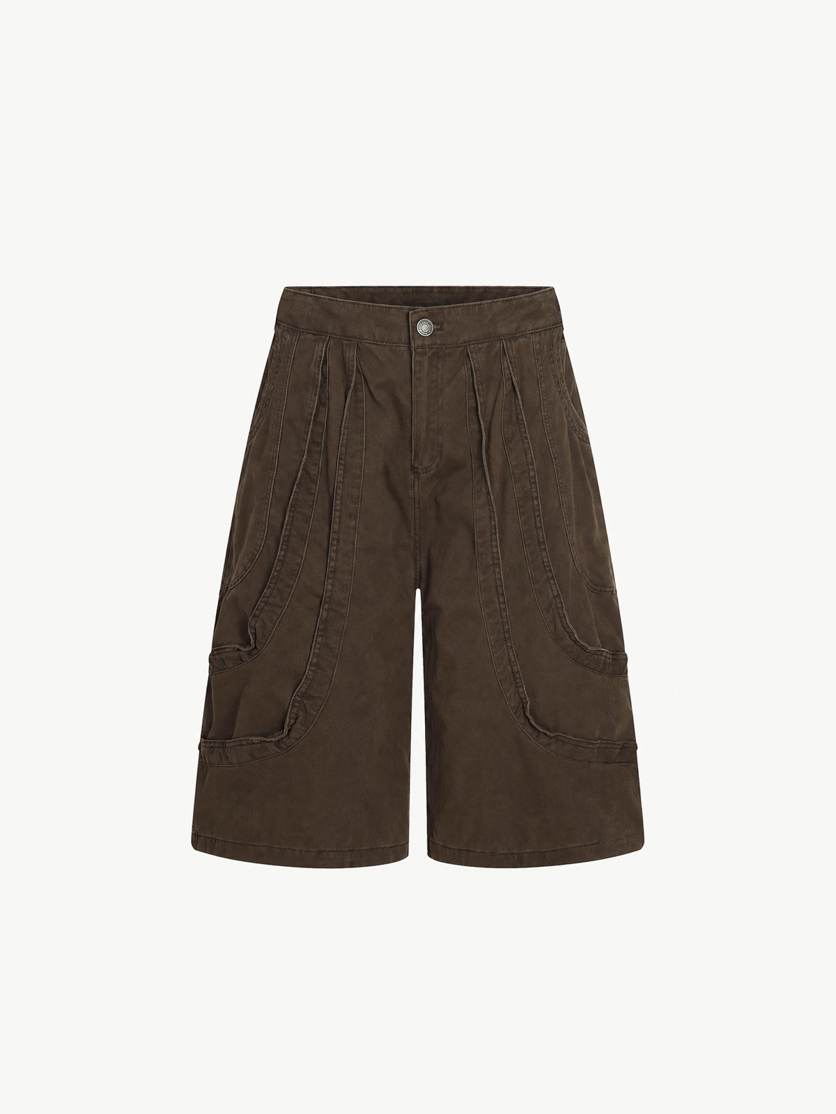 OYL-Lab Deconstructed Seam Panel Cargo Shorts