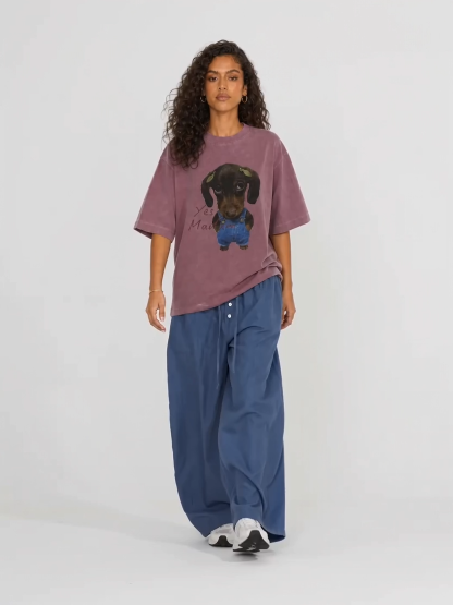 Copy]OYL-Lab Elastic Waist Balloon Wide Leg Pants