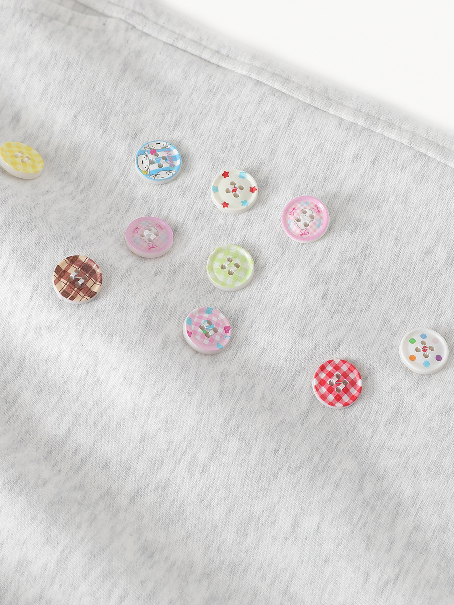 OYL-Lab Star Patchwork Button Baggy Sweatpants