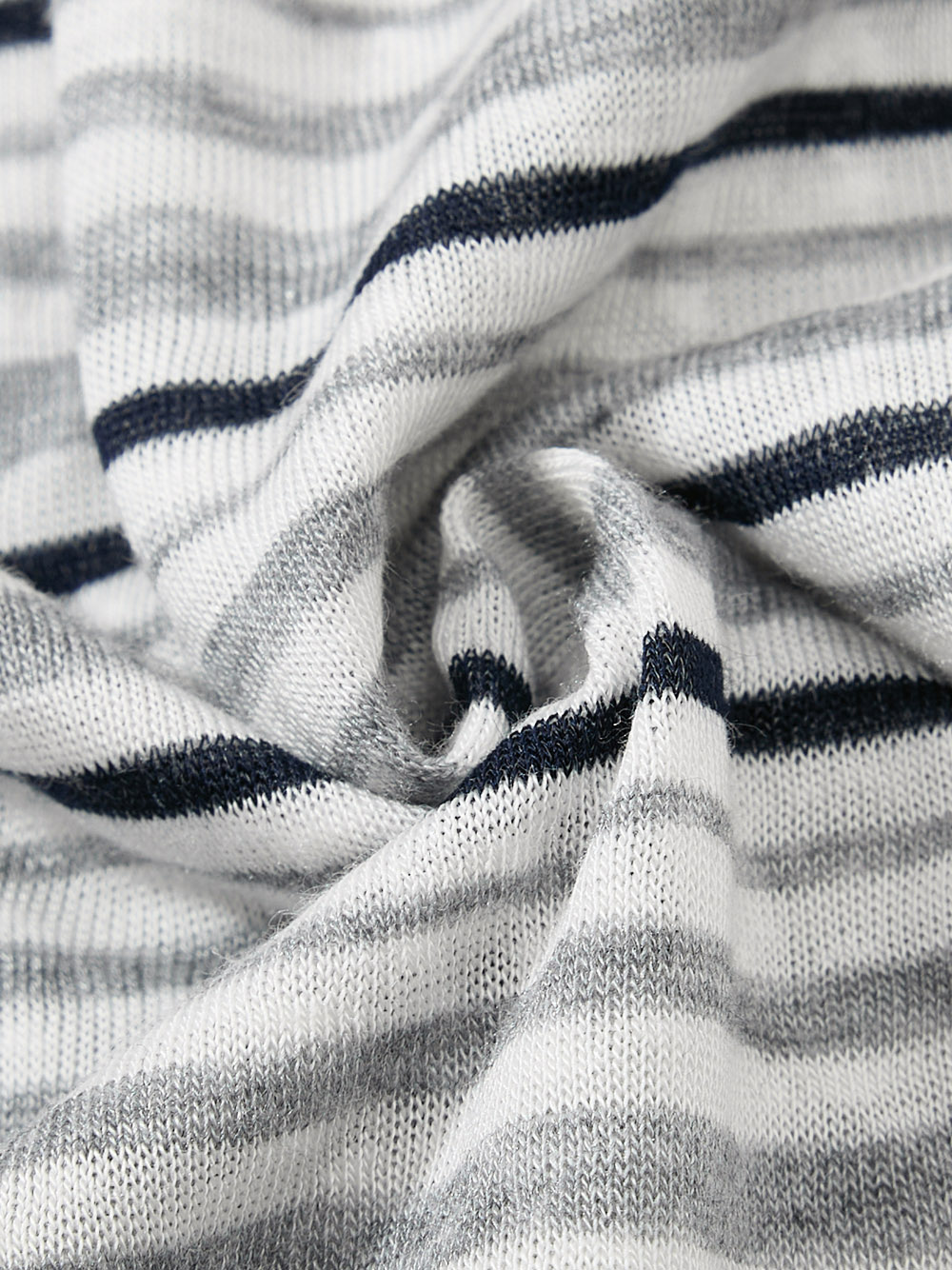 OYL-Lab Stripe Henley Neck  Vintage Print  Tee