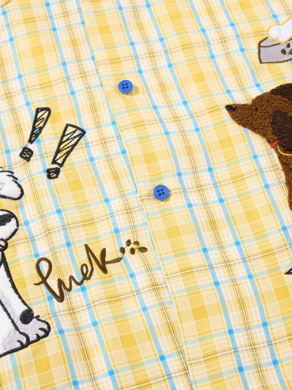 [Copy][Copy][Copy]OYL-Lab Cat Embroidery Long Sleeve Shirt