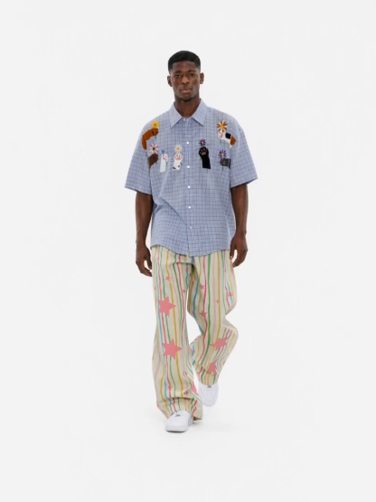 [Copy][Copy]OYL-Lab Distressed Union Jack Star Print Sweat Pants
