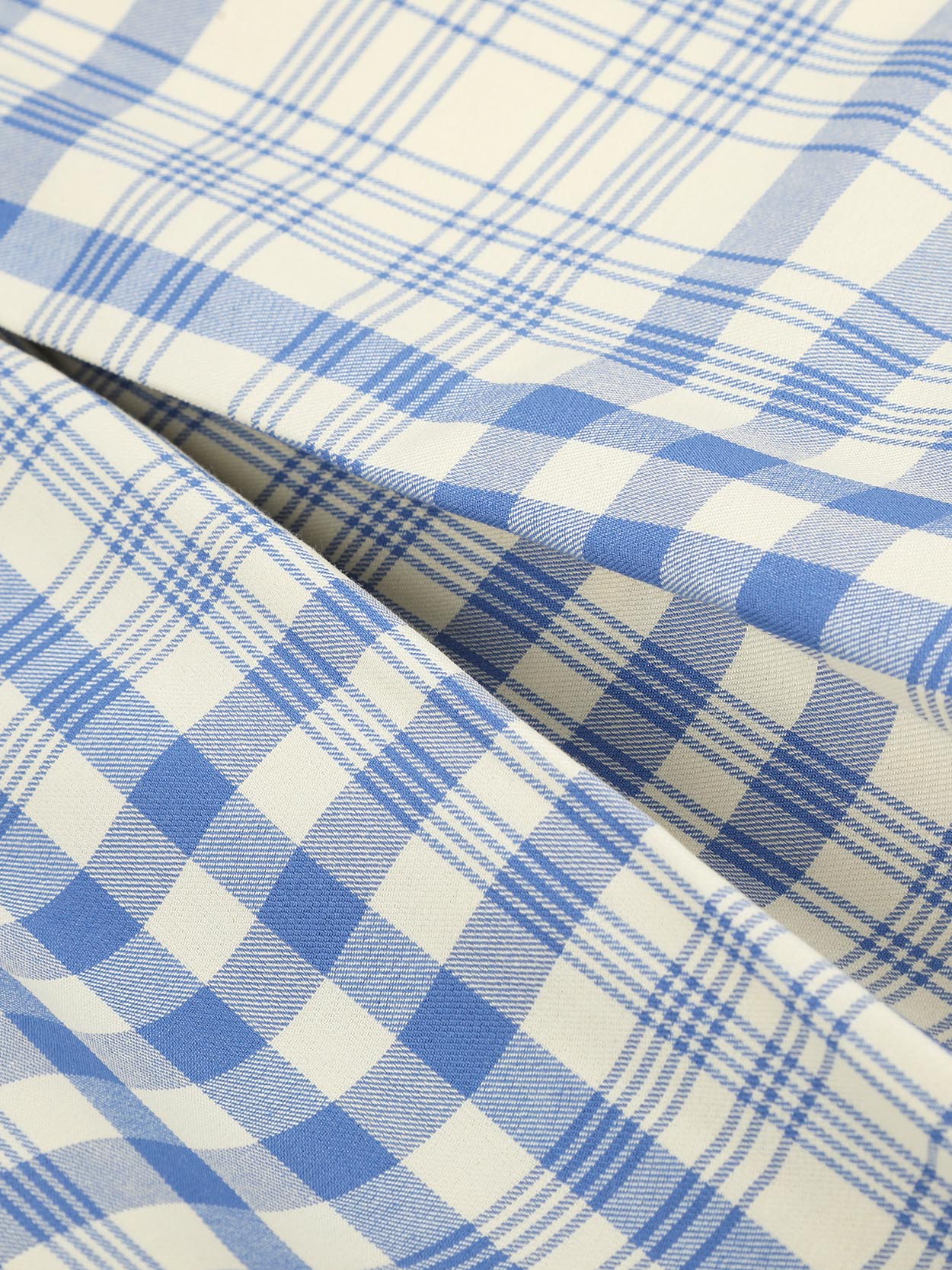 OYL-Lab Pleated Plaid Casual Trousers