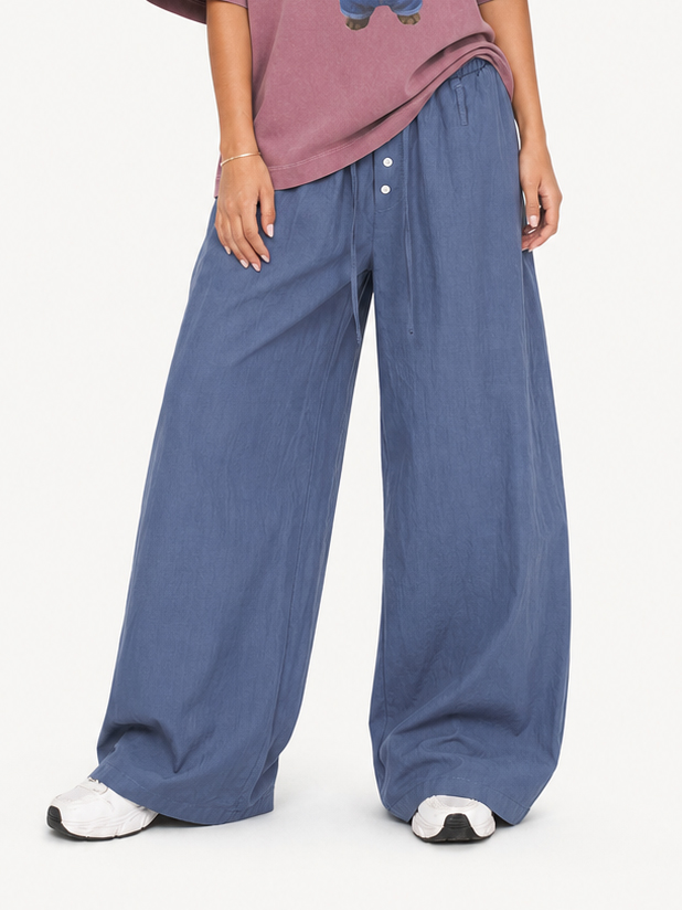 Copy]OYL-Lab Elastic Waist Balloon Wide Leg Pants