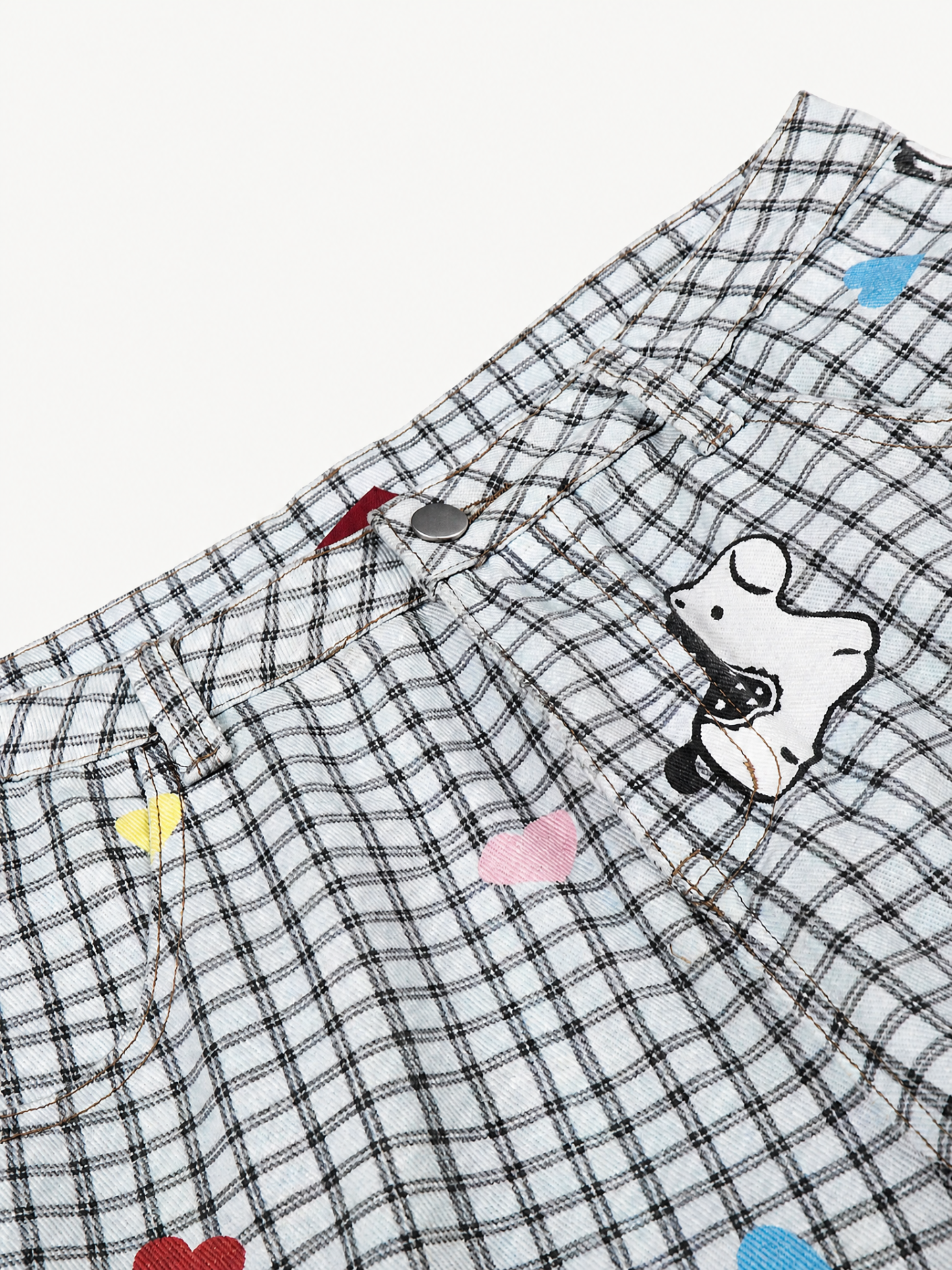 [Copy][Copy][Copy][Copy]OYL-Lab Star Patch Washed Denim Jorts
