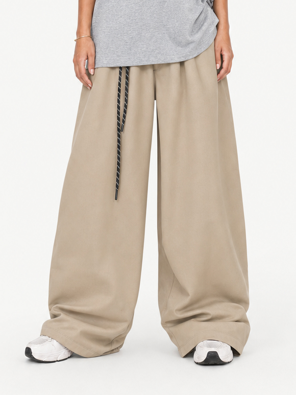 OYL-Lab Pleated Baggy Wide Leg Trousers 