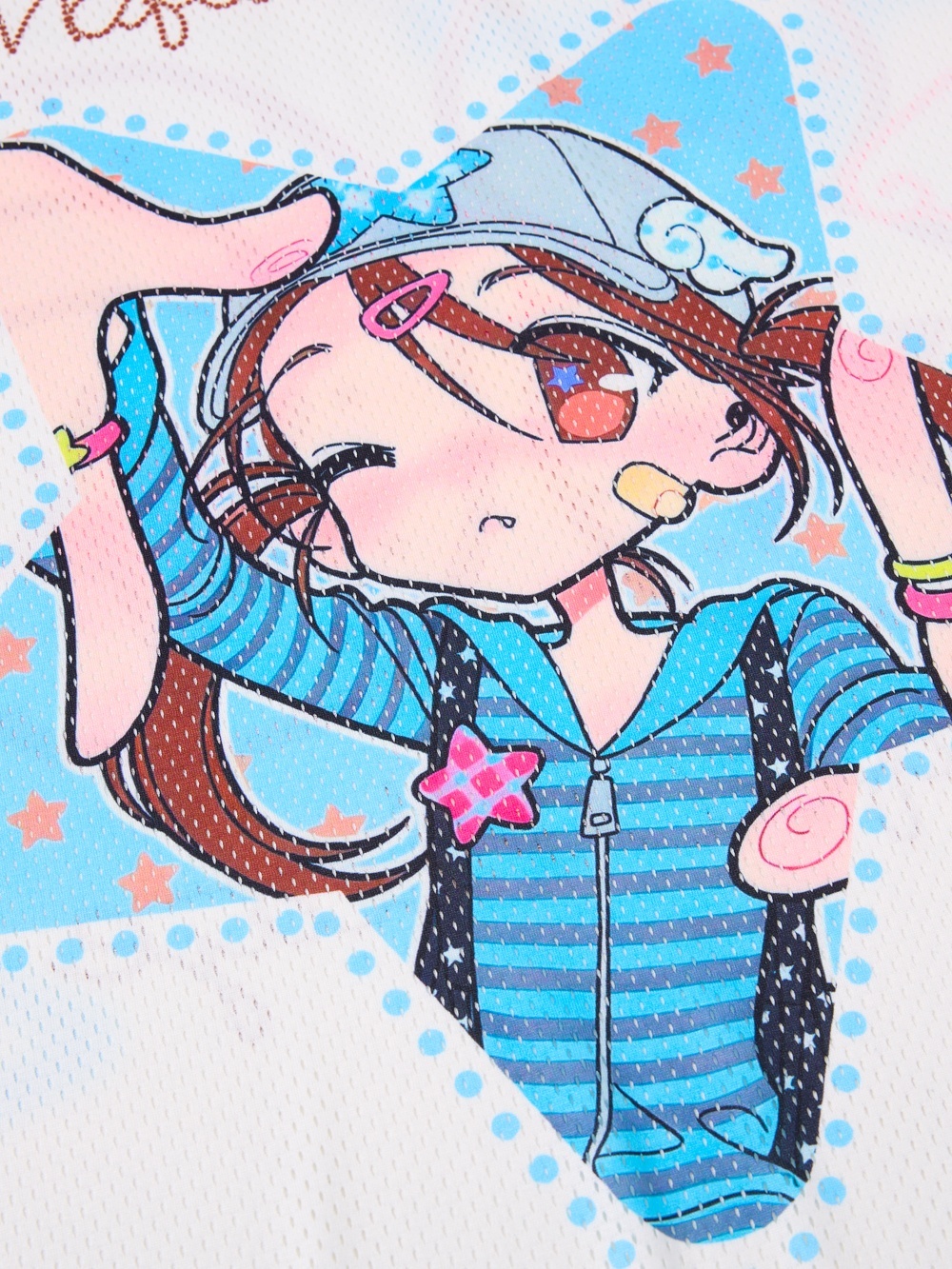 OYL-Lab  Anime Girl Graphic Jersey Long Sleeve Tee