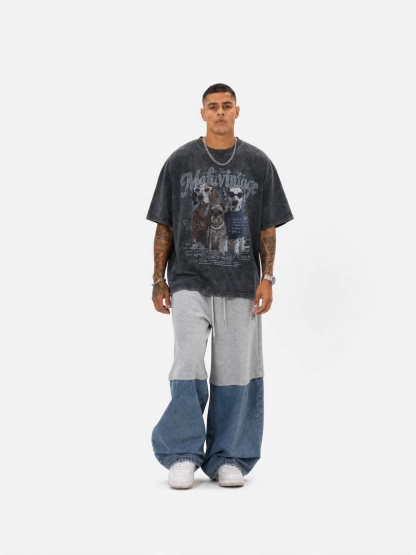 OYL-Lab Washed Cool Puppy Graphic Tee