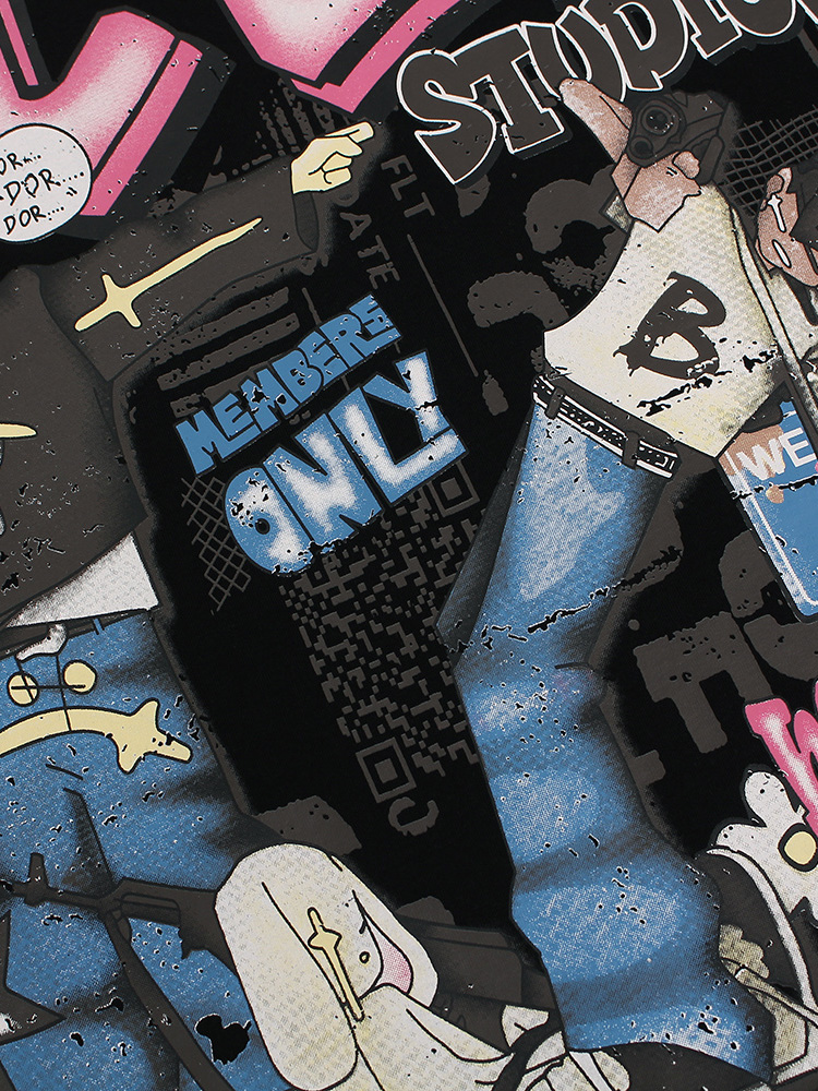 OYL-Lab Graffiti Cartoon Character Tee