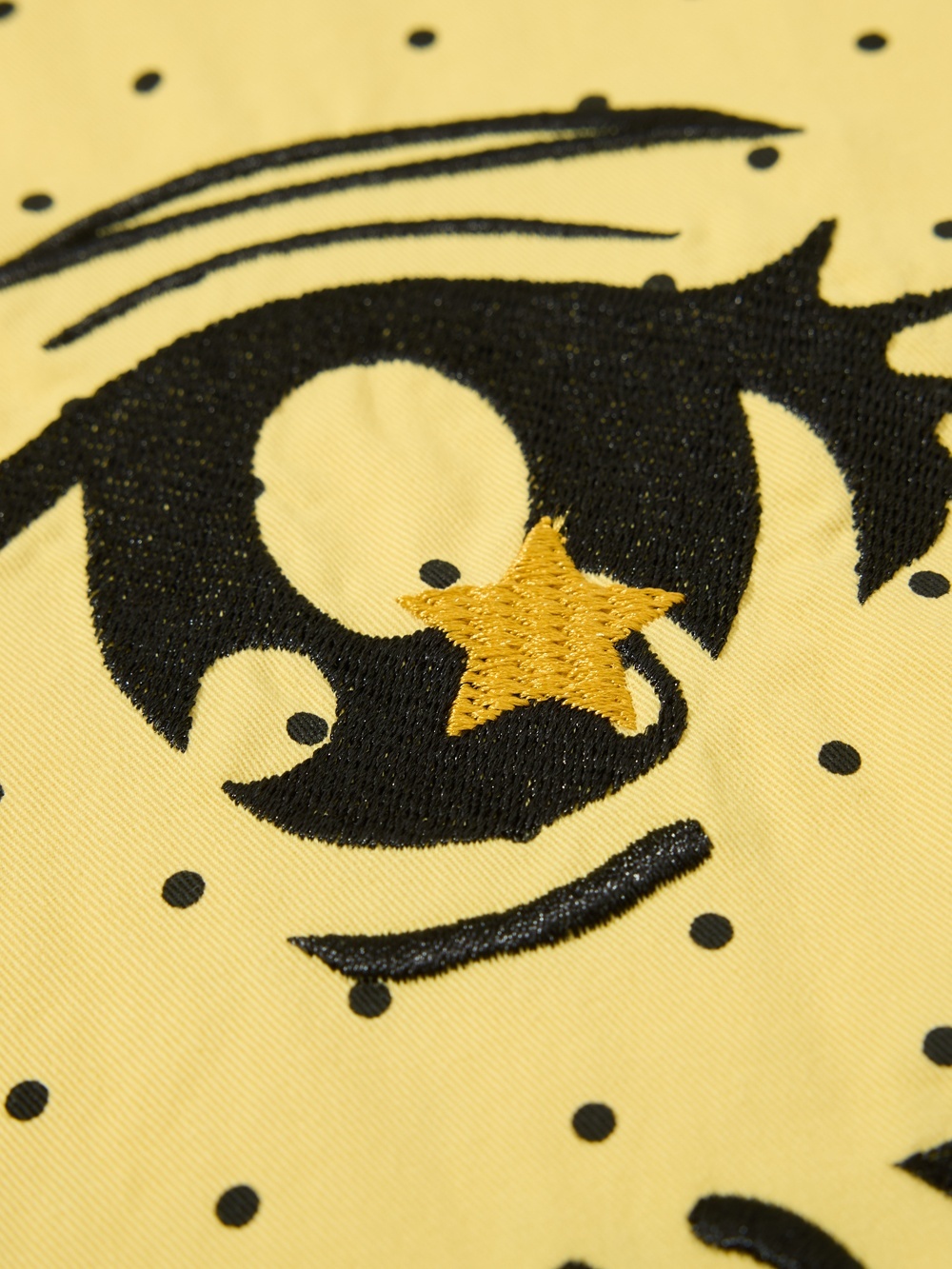 OYL-Lab Polka Dot Anime Embroidery Long Sleeve Shirt