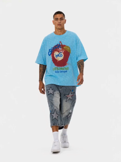 OYL-Lab Star All Over Apple Graphic Tee