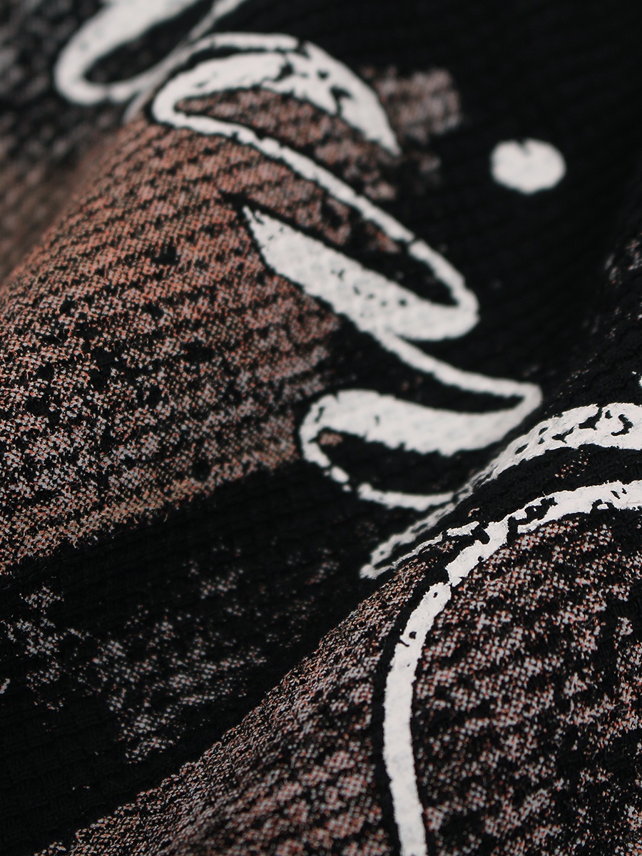 OYL-Lab Waffle Knit Cross Vintage Tee