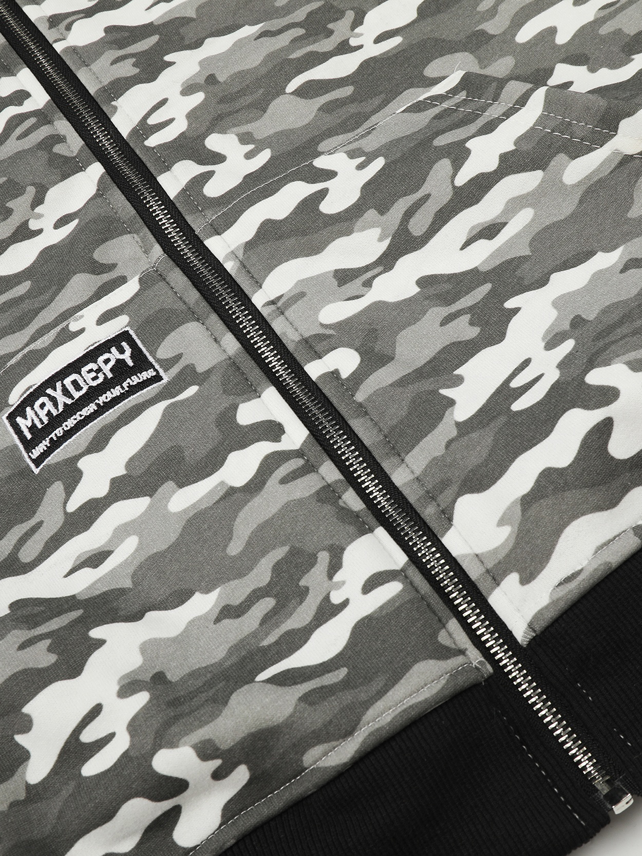 OYL-Lab Camo Panel Zip Up Hoodie