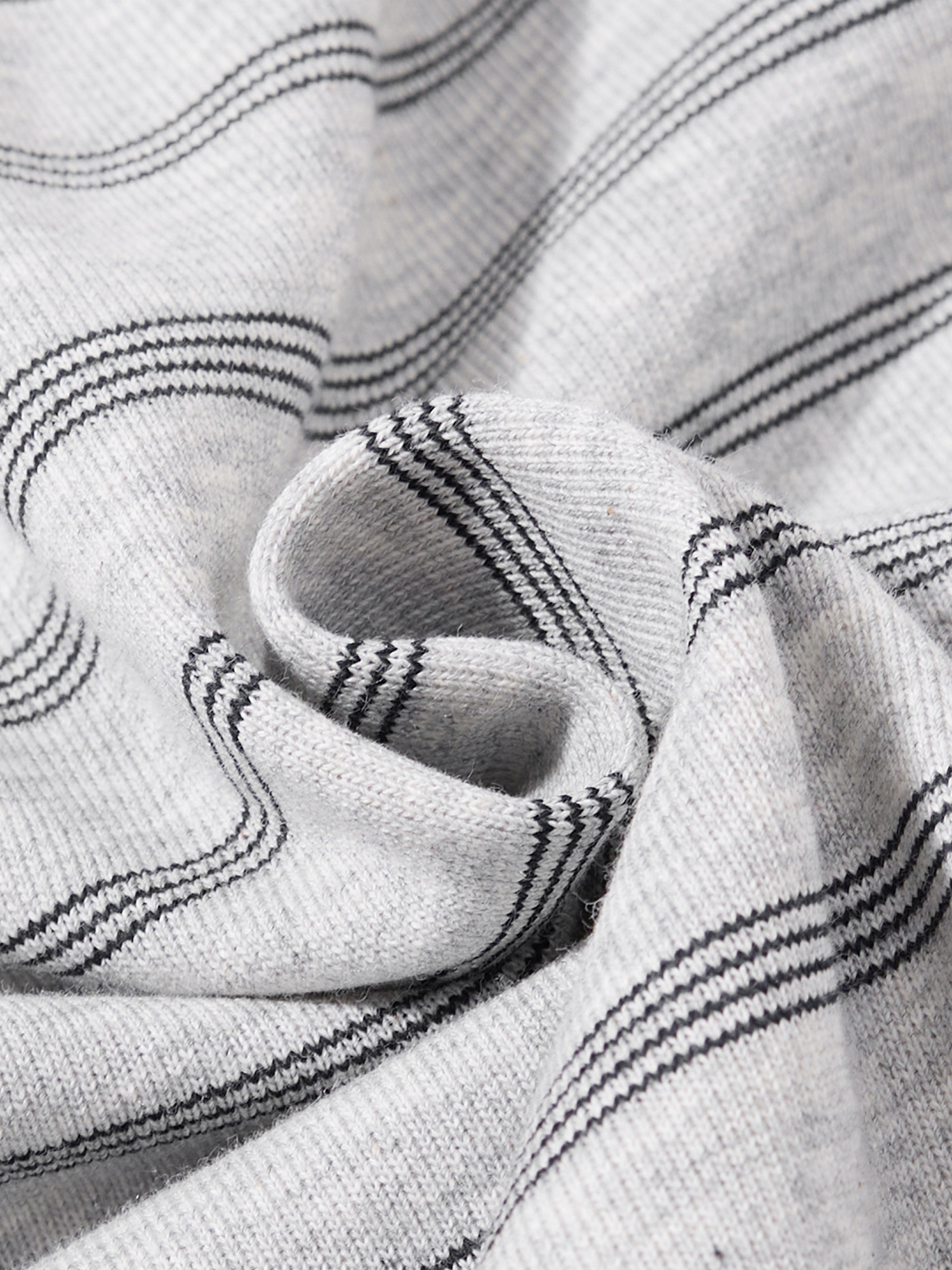 OYL‑Lab Striped Full‑Zip Cropped Hoodie