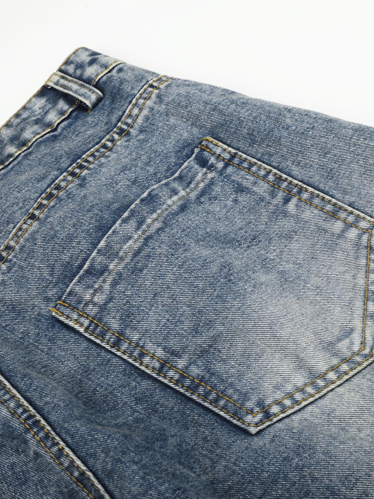 OYL-Lab Dachshund Towel Embroidery Baggy Jeans