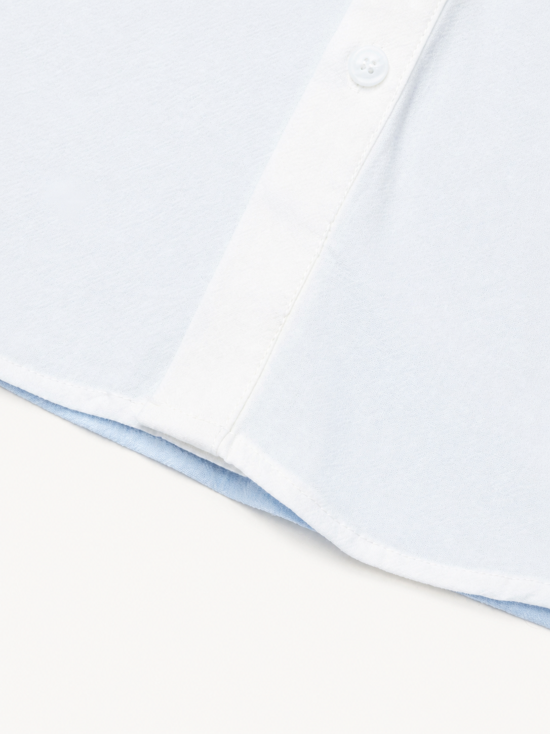 OYL-Lab Color Block Cat Embroidery  Short Sleeve Shirt
