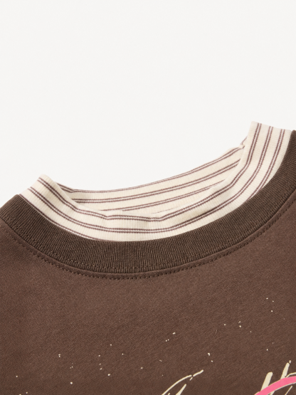 OYL-Lab Vintage Fake Two Piece Long Sleeve Tee