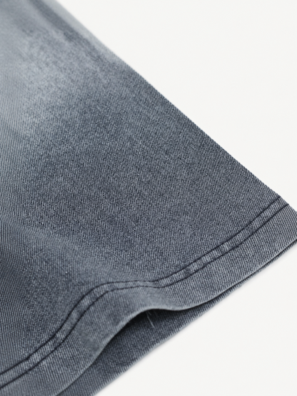 OYL-Lab Gradient Washed  Patch Embroidery Tee