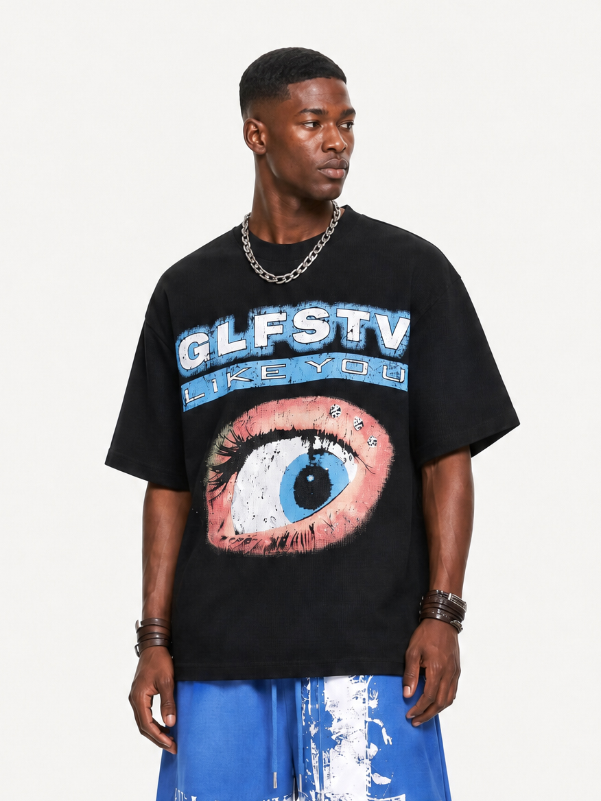 OYL-Lab Waffle Vintage Graphic Tee