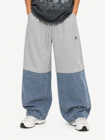 OYL-Lab Two-Tone Sweat  Baggy Pants