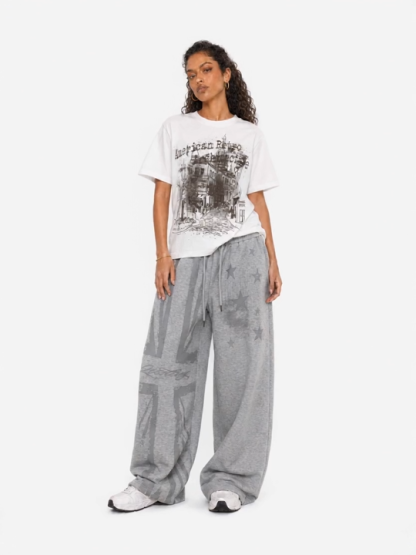 OYL-Lab Women Vintage Sketch Print Tee