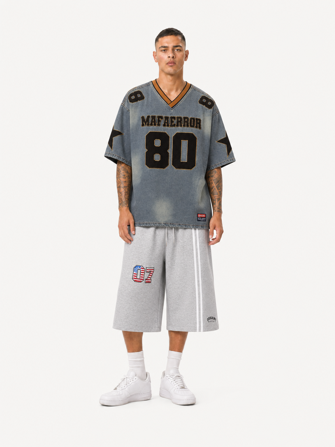 OYL-Lab Dual Waist Striped 07 Flag Shorts